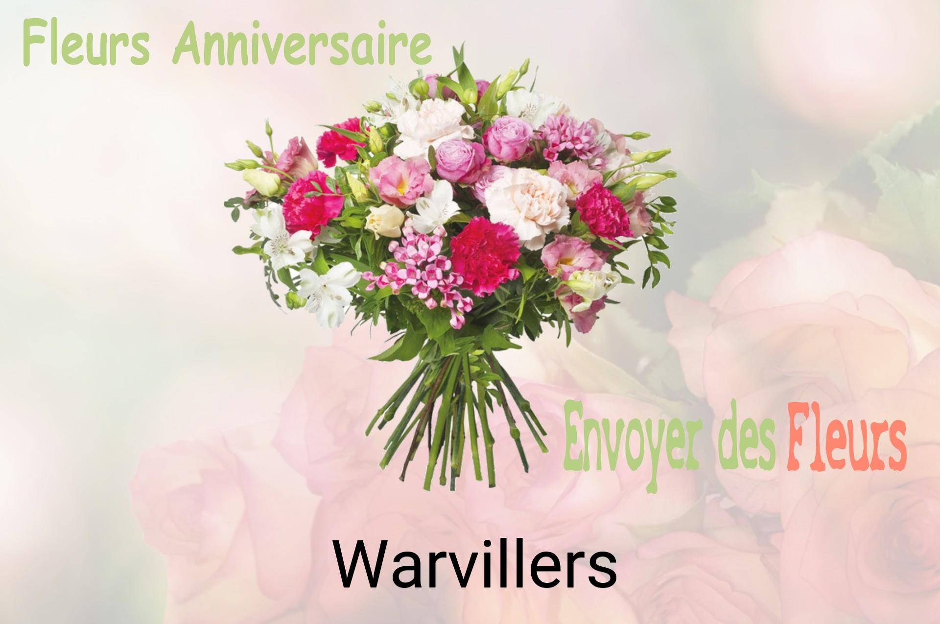 Bouquet de fleurs d’anniversaire livré à Warvillers