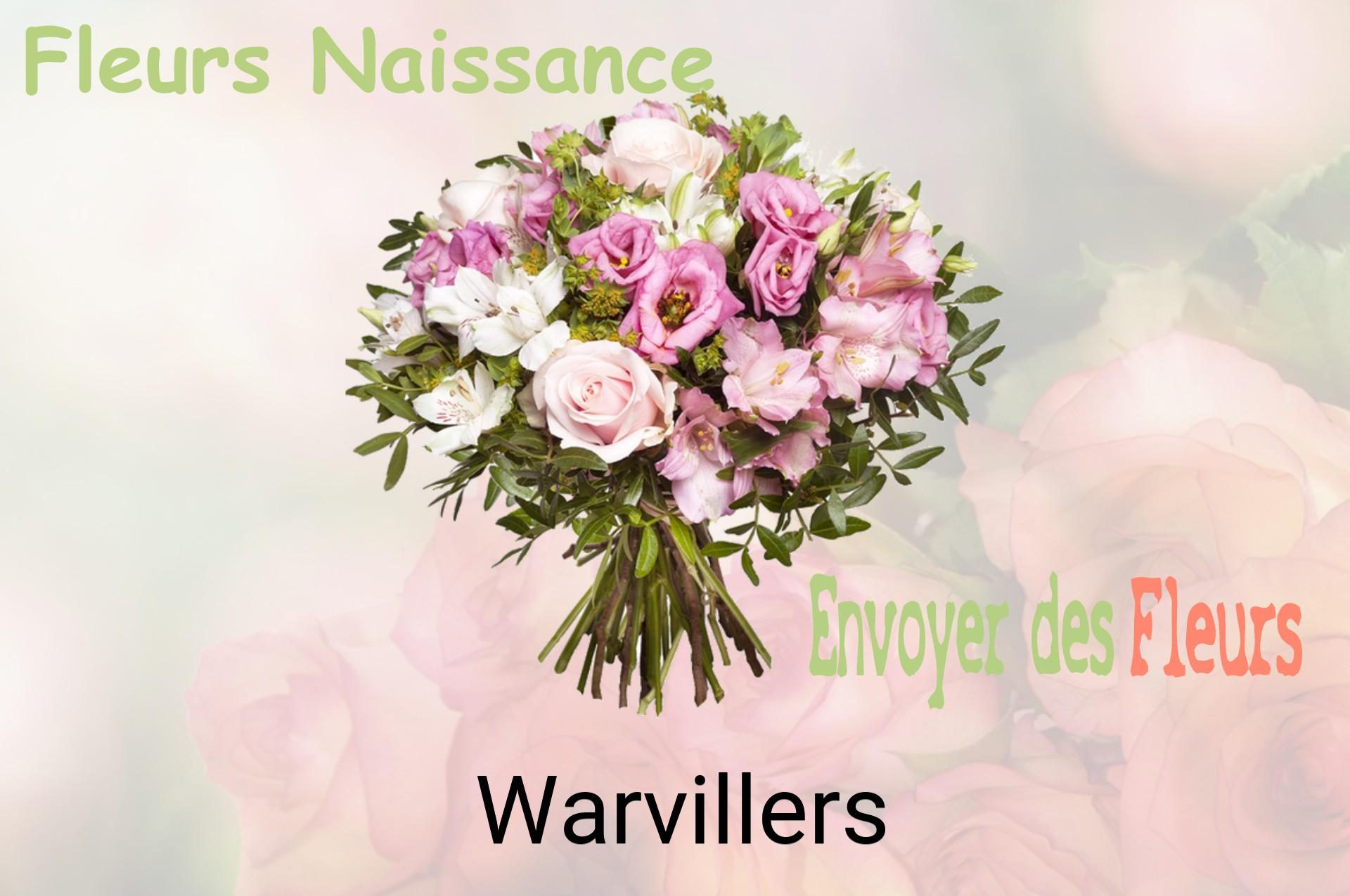 Bouquet de fleurs de naissance livré à Warvillers