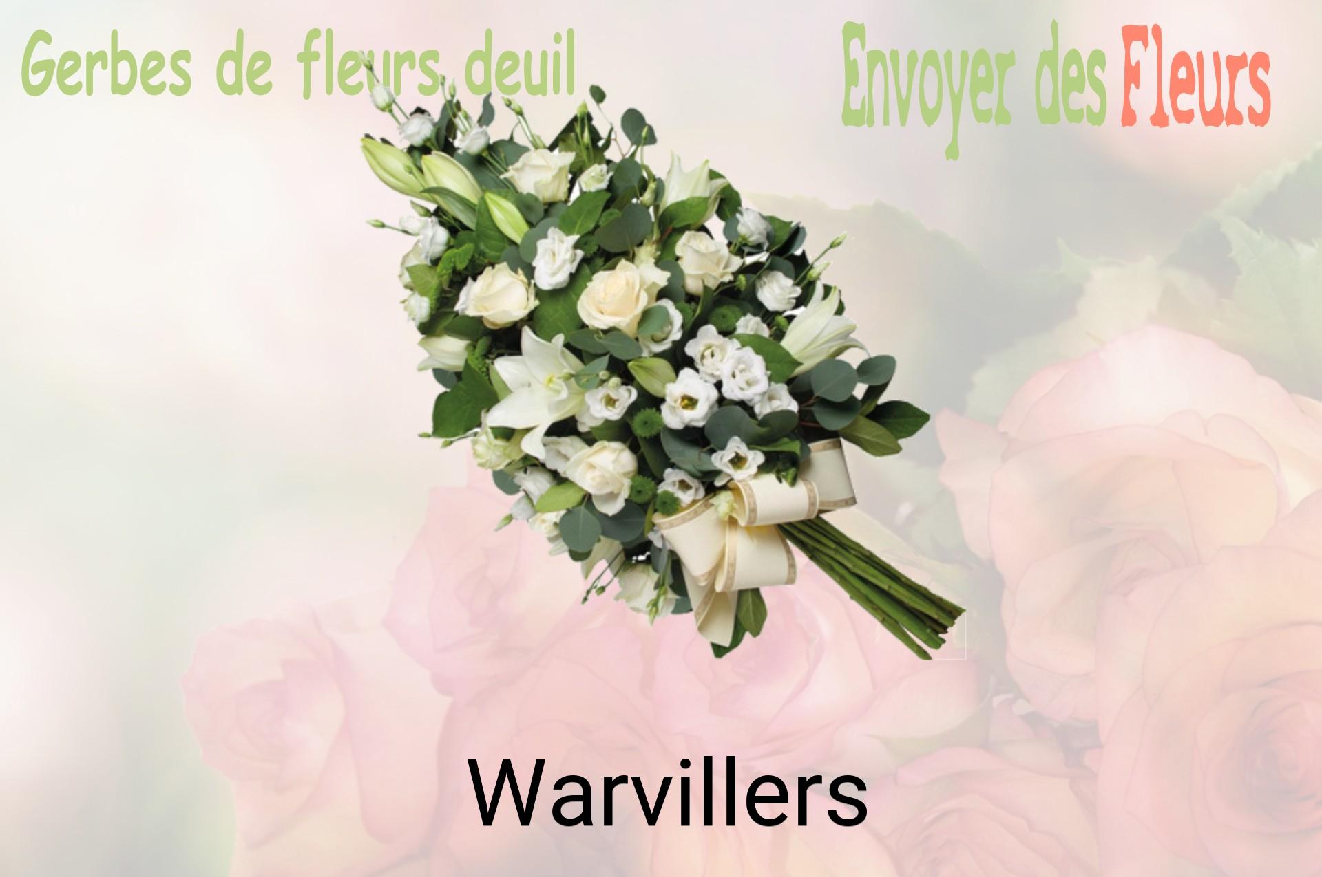 Gerbe de fleurs de deuil livrée à Warvillers